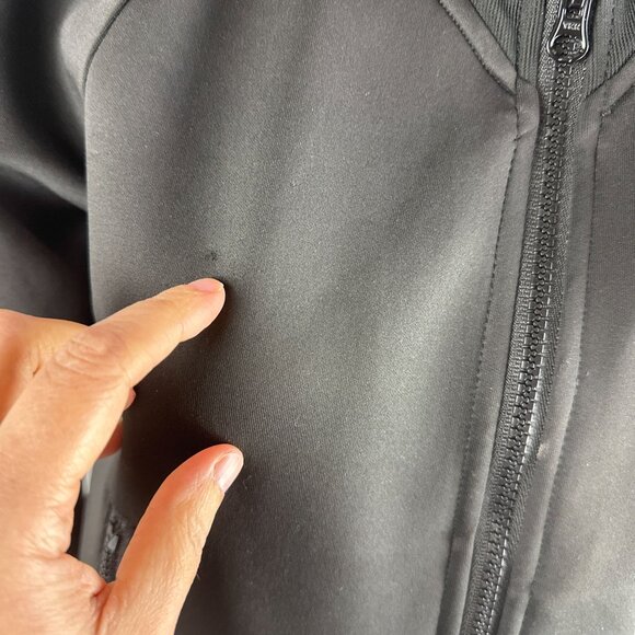 Pam & Gela Leopard Stripe Track Jacket in Black Size P XS Womens Black Polyester - Picture 5 of 7